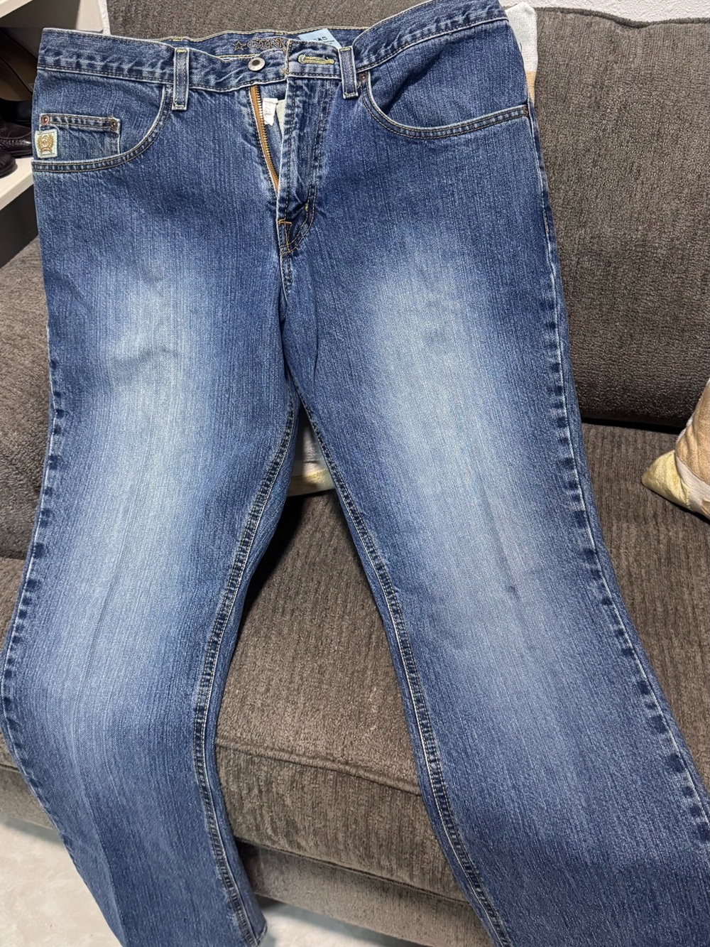 Cinch Men's Medium Blue Straight Jeans